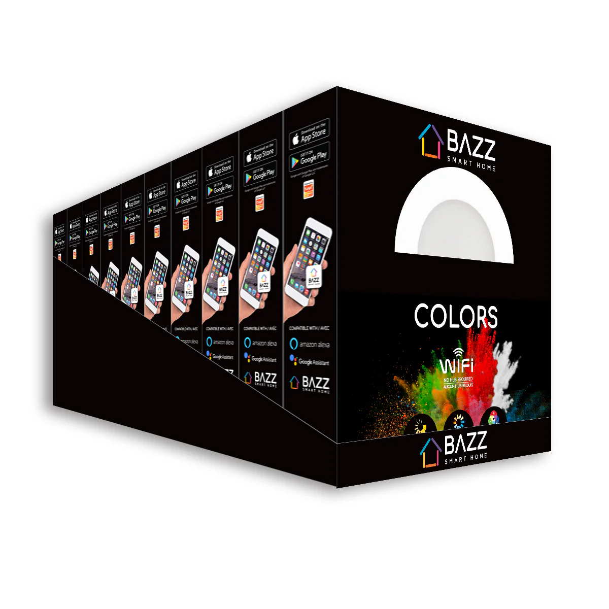 4" Smart Wi-Fi RGB LED Recessed Light Fixture (12-Pack) - Image 4