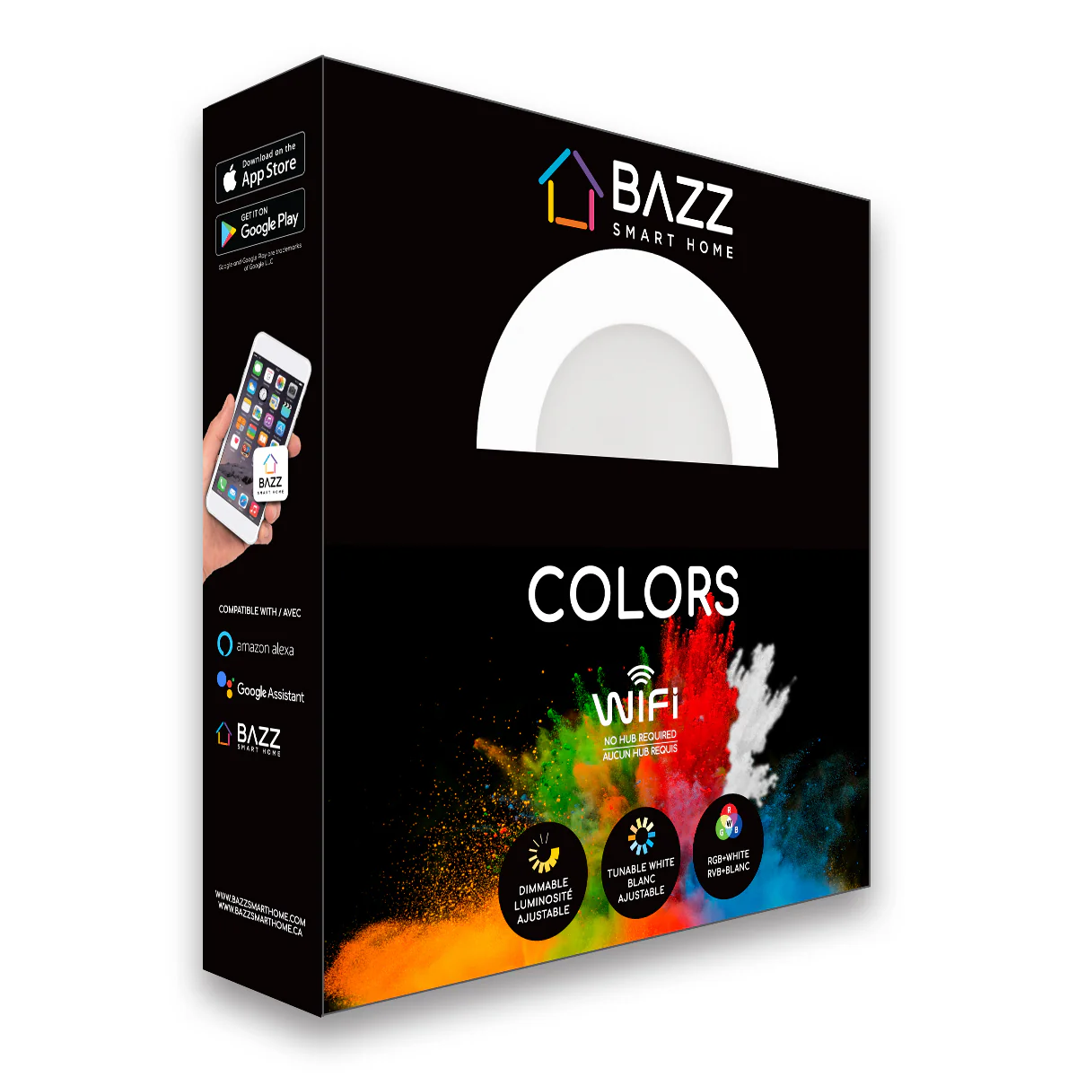 4" Smart Wifi RGB LED White Recessed Light Fixture - Image 11