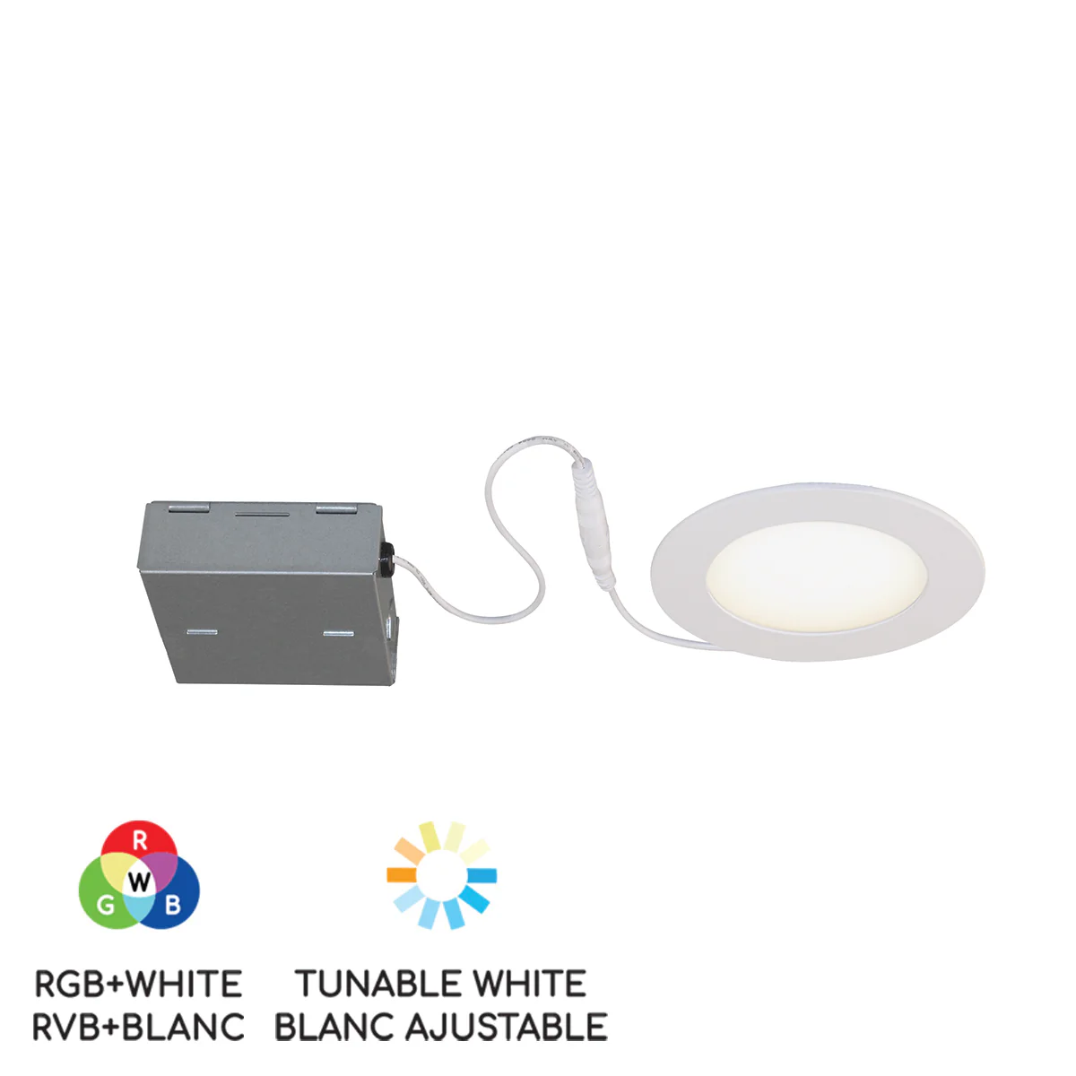 4" Smart Wifi RGB LED White Recessed Light Fixture - Image 7
