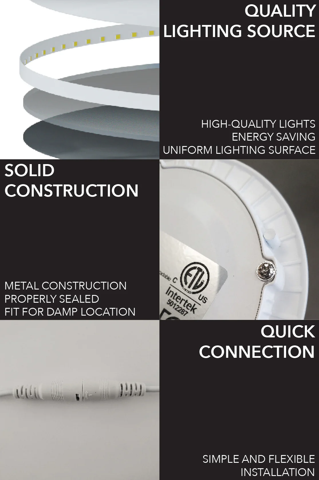 6" Smart WiFi RGB+White LED Recessed Light Fixture - Image 6