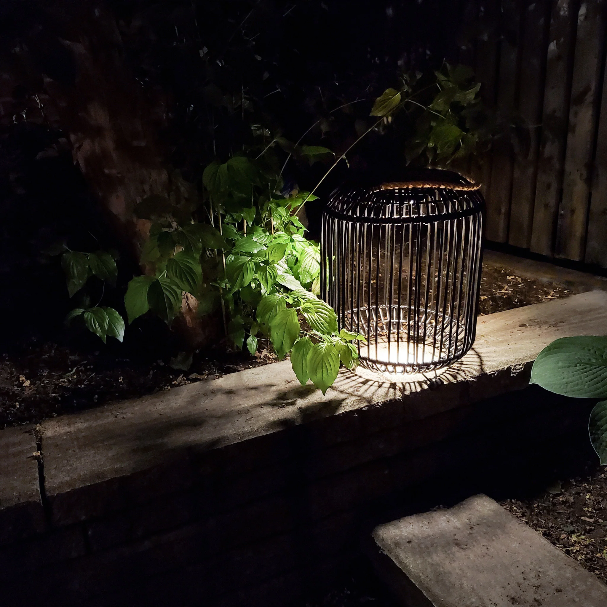 Tulum Smart Solar Outdoor Patio Garden LED Light 11x 15 In. - Black - Image 4