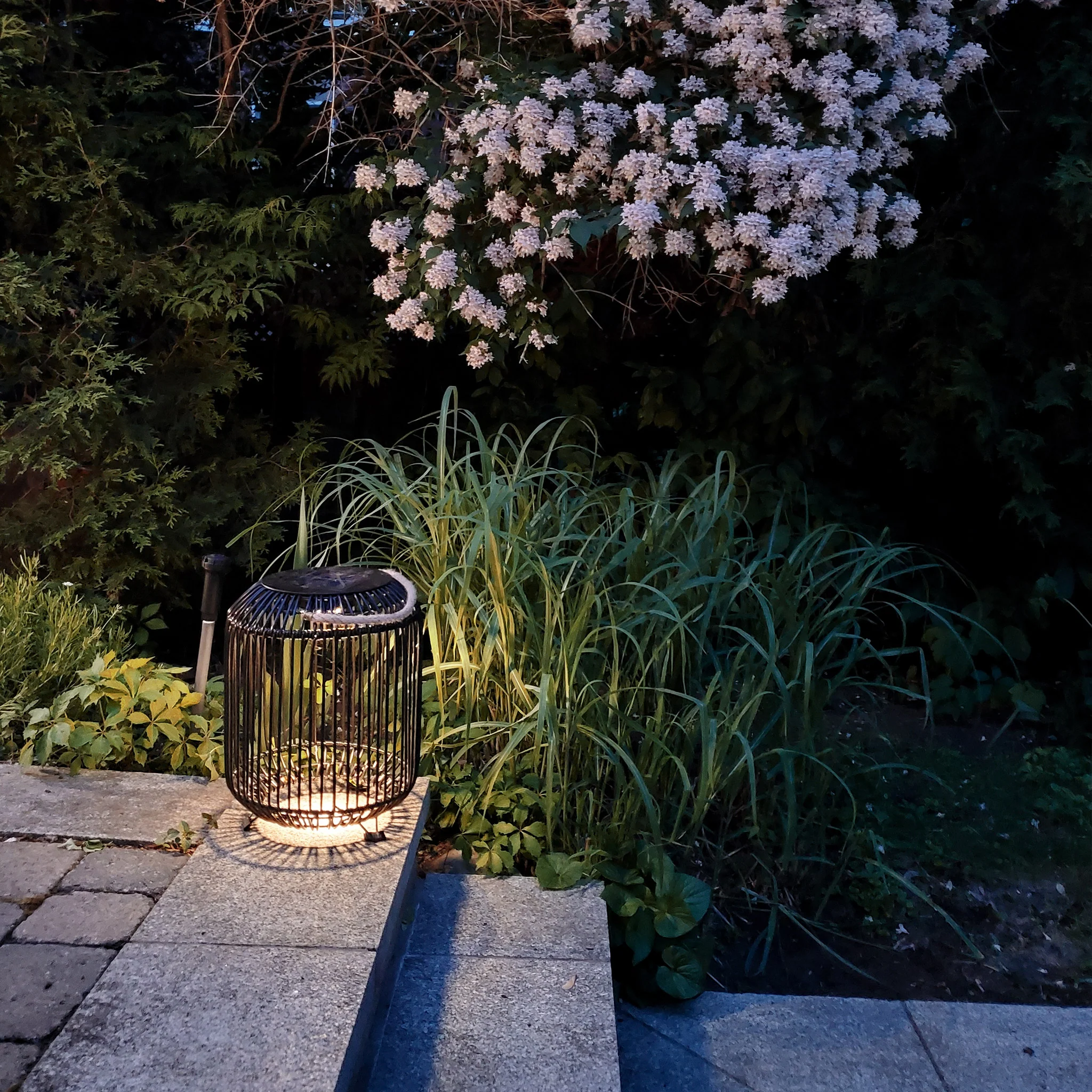 Tulum Smart Solar Outdoor Patio Garden LED Light 11x 15 In. - Black - Image 7